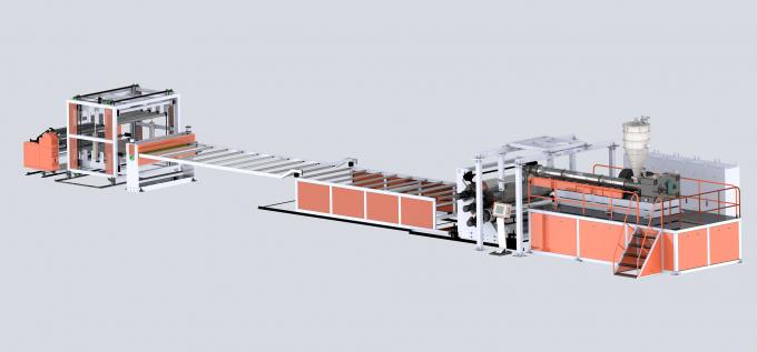 Linea rigida linea di produzione del bordo del PVC 550KG H della macchina dell'estrusione dello strato del PVC 3