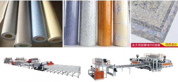 PVC di fabbricazione di cuoio della macchina del pavimento del PVC che pavimenta la linea di produzione 1