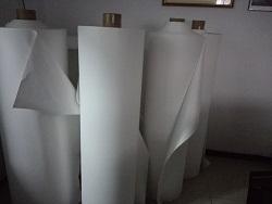 Il sintetico della macchina di fabbricazione di carta della pietra singoli strati di carta di plastica o 3 strati ha fuso la linea del film di allungamento 3