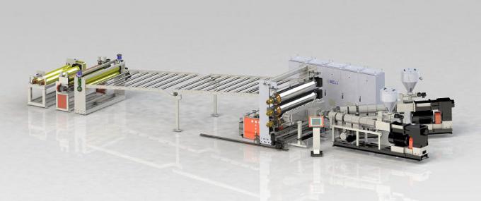 Linea di produzione di cartoni in PVC rigidi 550 kg/h 0