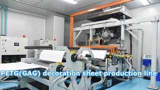 Linea di produzione di lastre decorative in PETG (GAG).