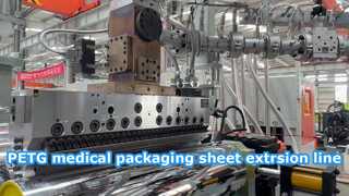 Linea di estrusione lastre medicali PET/PETG