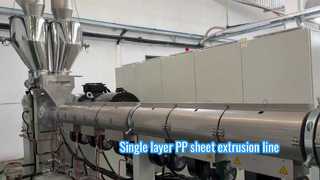 linea di estrusione della lamiera in pp