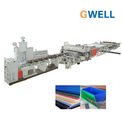 comprare Multiwall pp scava la linea dell'estrusione del piatto della sezione usata per i contenitori pieganti di frutta online manufacture