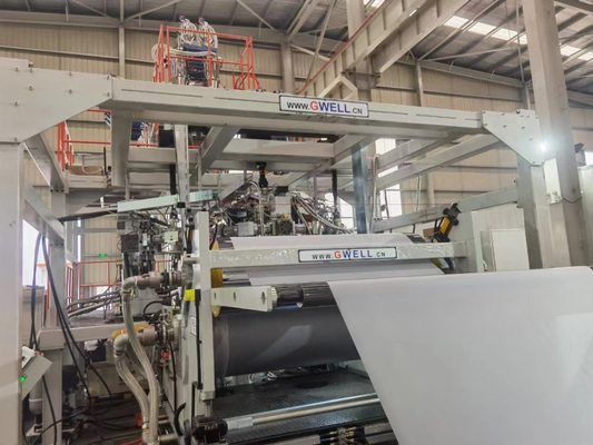 comprare Tre strati di Tpu dell'estrusione della colata di produzione cinematografica della macchina singolo estrusore a vite online manufacture
