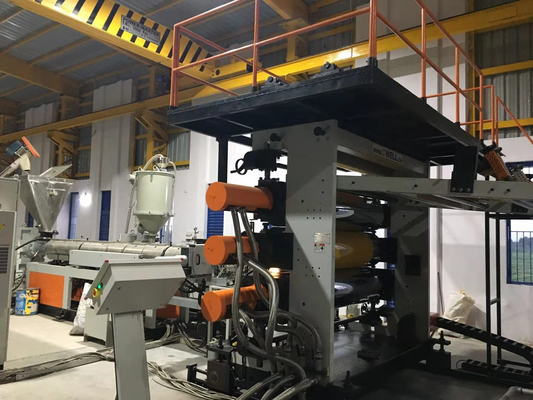 comprare Linea lustrata ASA Co Extrusion Machine dell'estrusione del bordo del tetto del PVC delle mattonelle della resina sintetica online manufacture