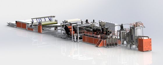 comprare Linea di estrusione di fogli PC/PMMA ad alta trasparenza con larghezza 600-1220 mm e spessore 0,125-3 mm per applicazioni ottiche online manufacture