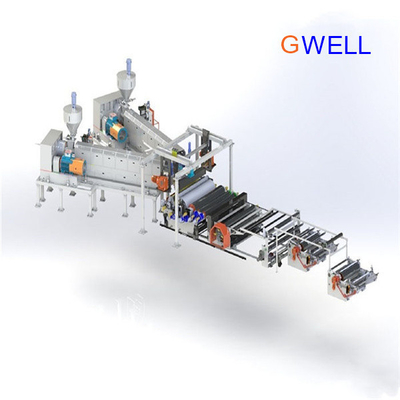 comprare Produzione universale di pellicole solari, linea di estrusione di pellicole solari EPE EVA/POE Film Production Machine Co-Extrusion Film Machin online manufacture