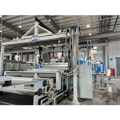 comprare 2400 mm/2600 mm Linea di estrusione di pellicole solari EVA larghe con 300-700 kg/h di potenza e 16 m/s di velocità massima per l'incapsulamento dei pannelli solari online manufacture