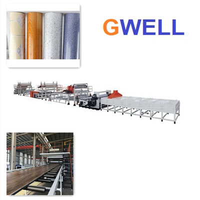 comprare Ampio cuoio del pavimento del PVC che fa la linea di produzione della pavimentazione di parquet della macchina 400kg H online manufacture