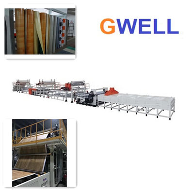 comprare PVC di plastica della macchina di produzione del pavimento del PVC che pavimenta la linea di cuoio estrusore a vite dell'estrusione gemellato online manufacture